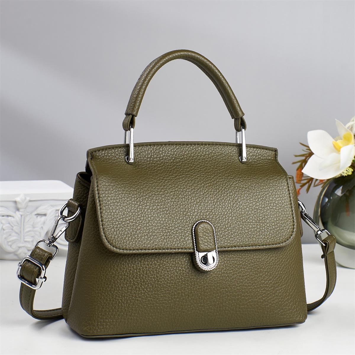 

Большая вместимость легкий роскошный высококачественный мягкий прочный модный изысканный легкий дорожный уличный кроссбоди на плечо оливковое зеленый