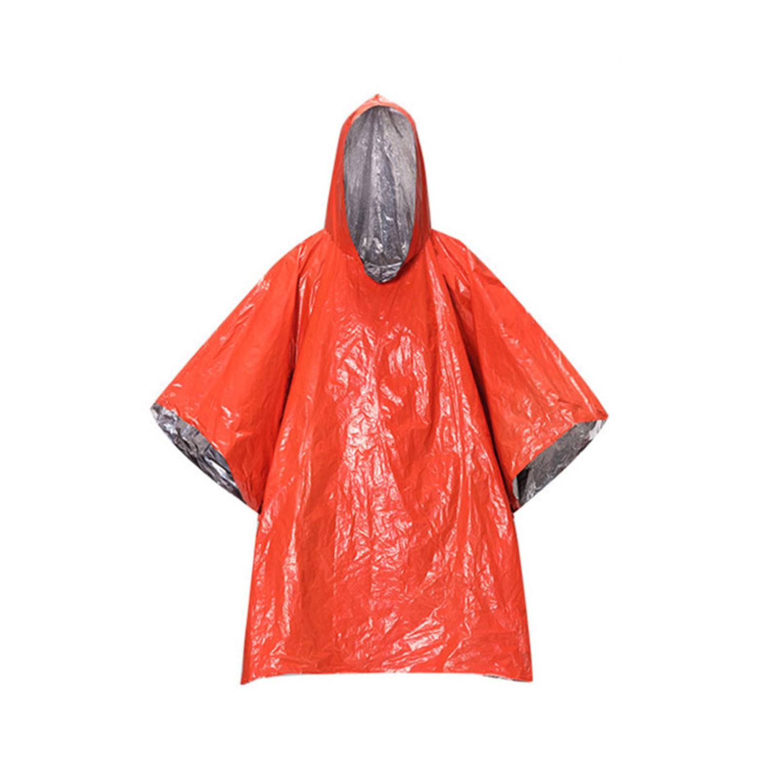 

Портативное одеяло из алюминиевой фольги для кемпинга на открытом воздухе, спасательное одеяло от переохлаждения и холода One Size красный