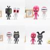Cute Pvc Siren Head Models 6 Pcs Big Head Siren Tv Hand Ornaments