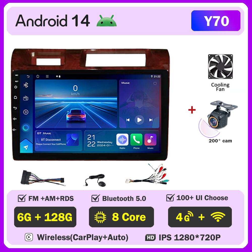 For Toyota Land Cruiser 70 Series LC70 LC71 LC76 LC78 LC79 Carplay Auto Screen Wireless Android Auto Car Intelligent Systems DSP