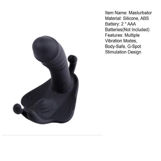 Butterfly-Shaped Remote Control Vibrator Discreet Wearable Adult Toy with Wireless Remote Ultra-Quiet Motor Body-Safe Waterproof Sex Toy