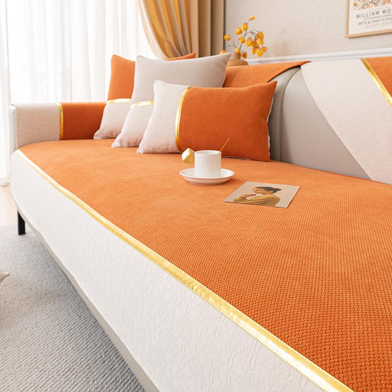Chenier Sofa Cushion Light Luxury High Sense Simple Modern Non-Slip Seat Cushion Four Seasons Universal Sofa Cover Cover Cloth