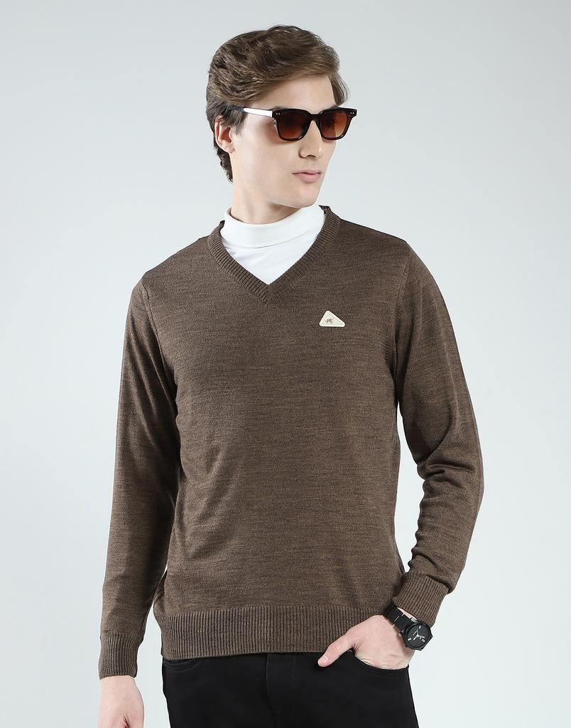 MONTE CARLO Men's V Neck Full Sleeves Pullover