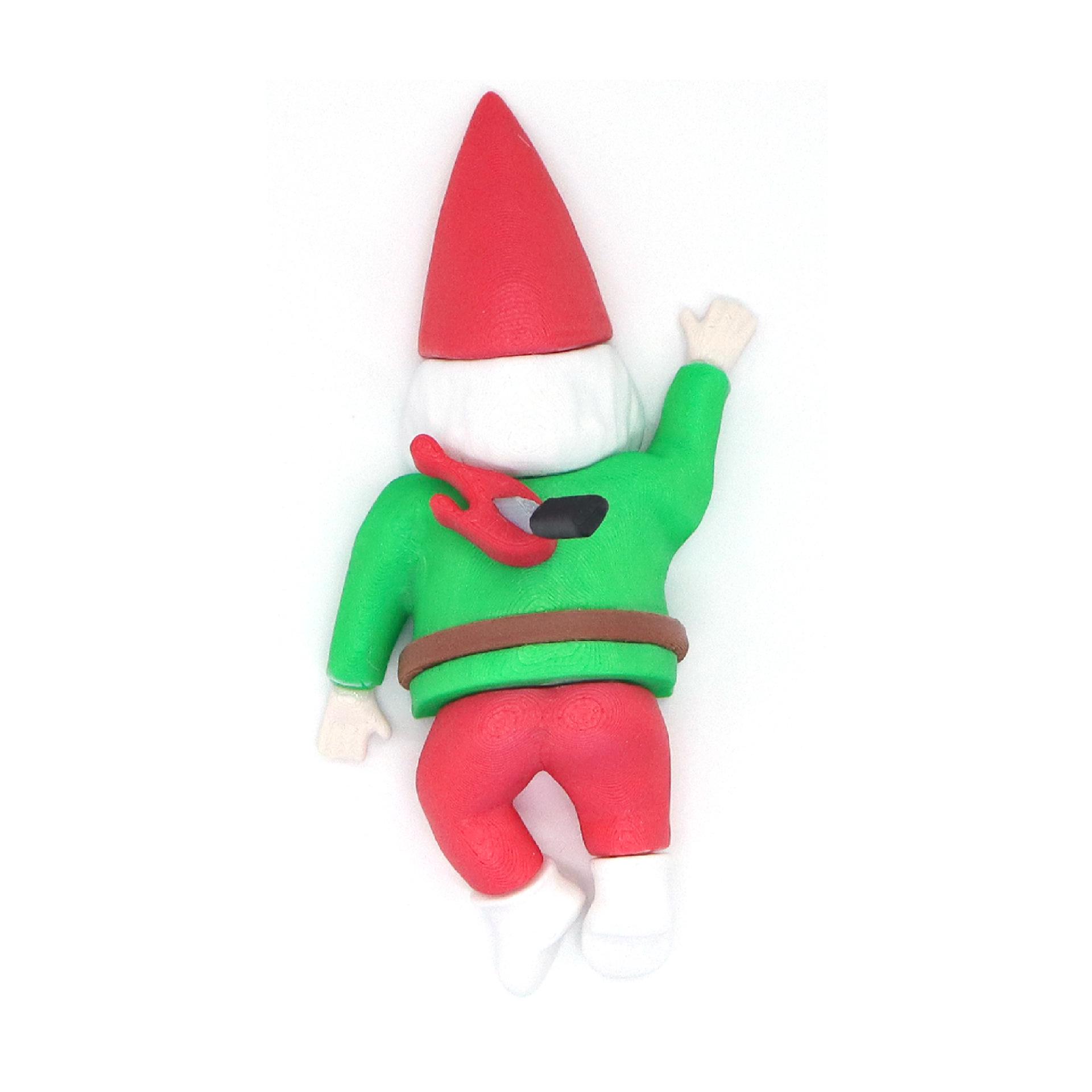 

Christmas Prank Ornaments: Santa and Gnome Refrigerator Magnets & Decorations