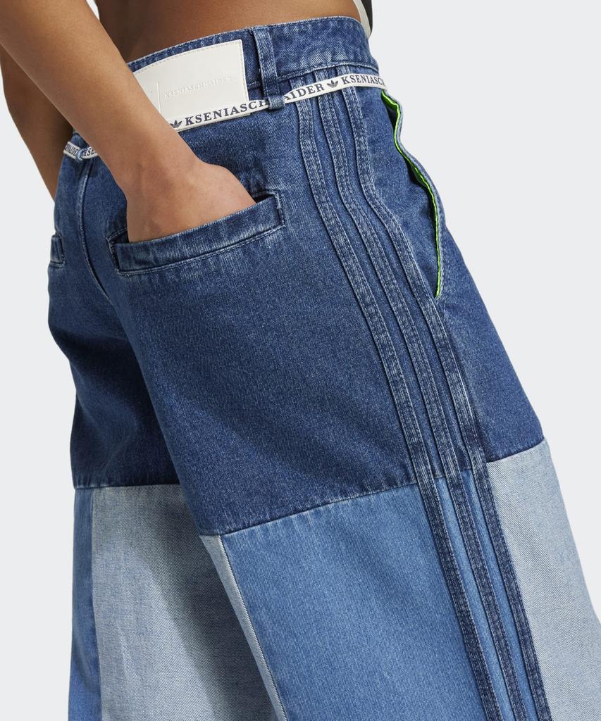 ADIDAS (X-Xenia) Patchwork Straight Leg Jeans - Blue Jeans / Iw5663
