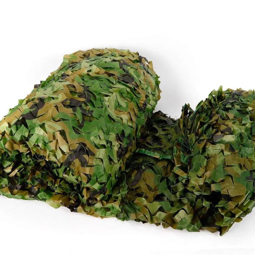 6*8m Foldable Camouflage Net Hunt Army Camping Camo Durable Large Tactical Woodland Netting Cover DIY Decor with Reinforced Edge