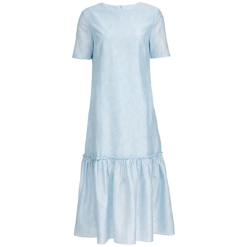 VEROMODA 2025 Spring Pleated Hem A-Line Dress