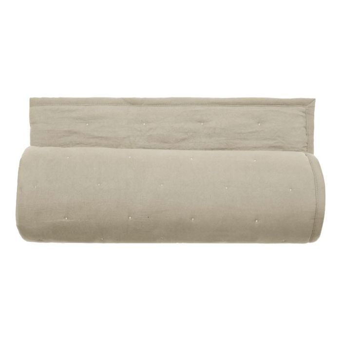 Plaid matelassé microfibre lavée "Céleste" 150 x 200 cm Vent du sud - Céleste Naturel