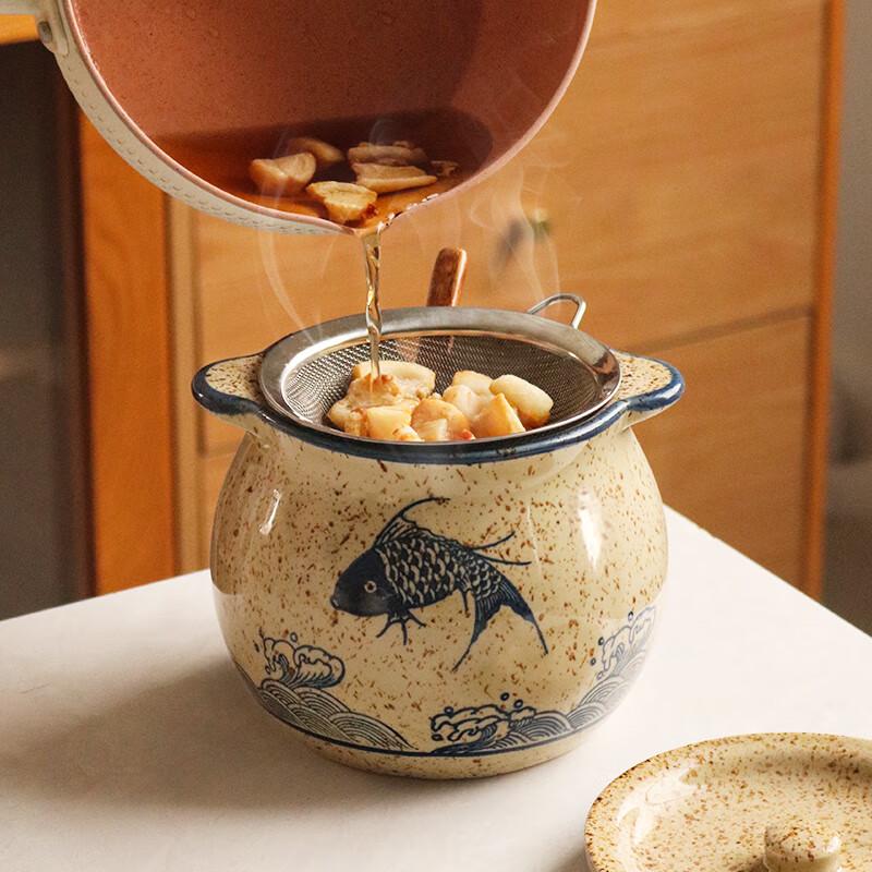 Naijiang Ceramic Multi-Purpose Storage Jar with Filter