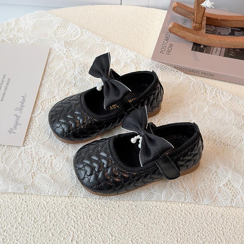 Girls' Princess Leather Shoes - 2025 Spring/Autumn Soft Sole Dance Flats