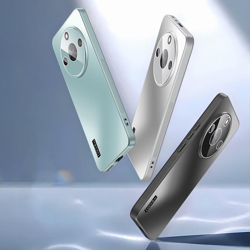 For Honor X60 X50 X40 X60i Pro 5G Dazzle Plating PC Shell Camera Full Cover With Lens Film Super Anti drop Silica gel Edge Anti-slip Case Protector