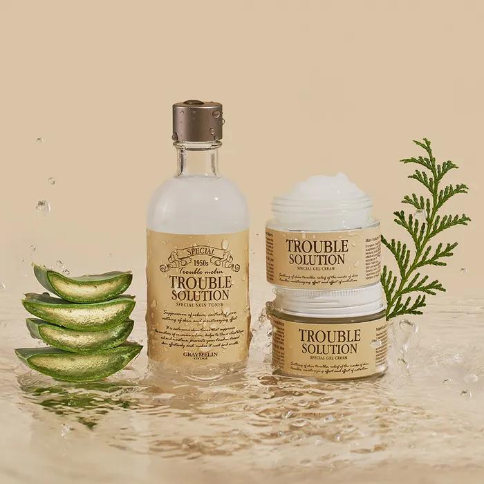 [Trouble Care] Trouble Solution Special Skincare 2-Piece Set (Toner 130ml + Cream 50g)