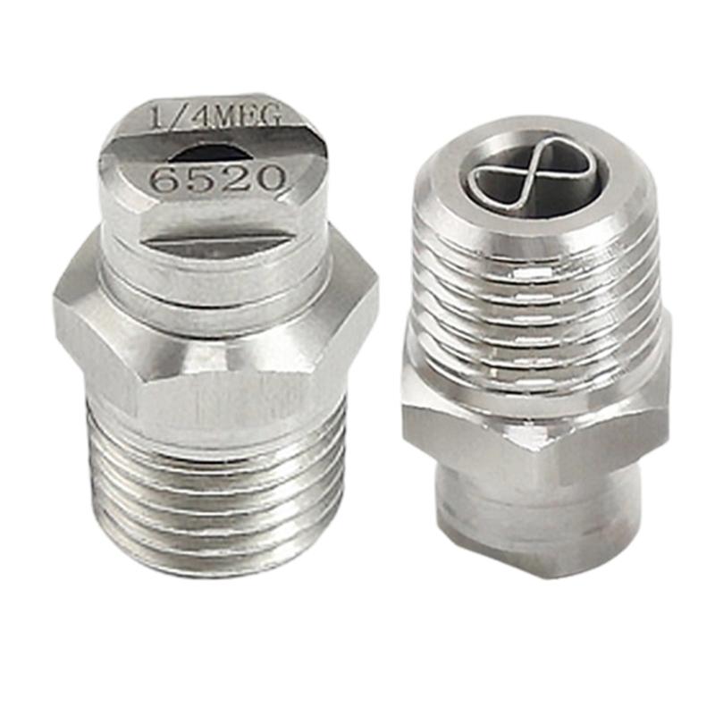 Steel Fan Shaped High Pressure Nozzle with Stabilizer High Performances Jet for Efficient Cleaning & Washing