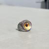 Realistic Blood Red Eyeball Open Ring - Retro and Bold Design