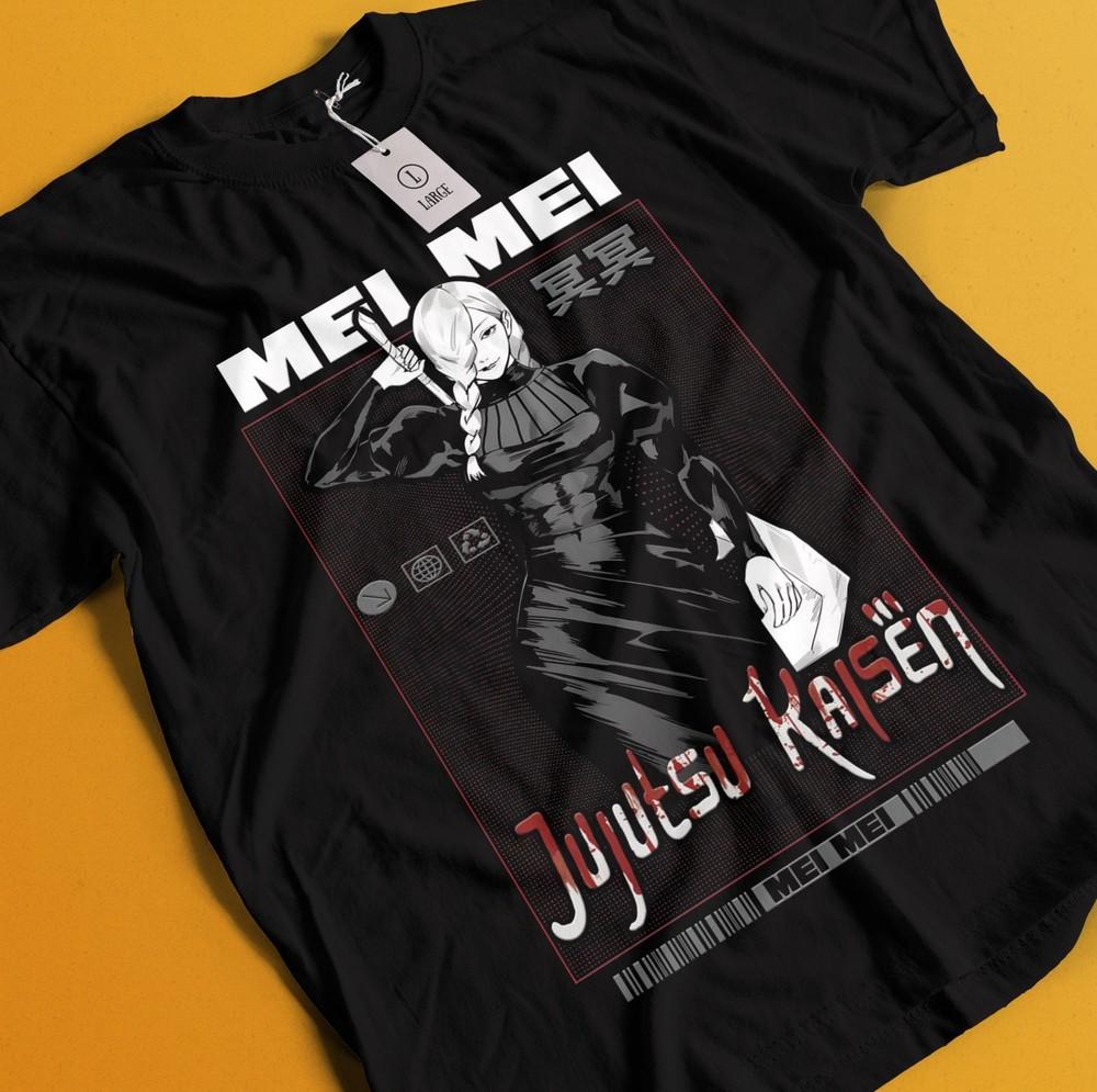 

Jujutsu Kaisen mei mei T-Shirt Gojo Satoru Sukuna Megumi Itadori Horror shirt L