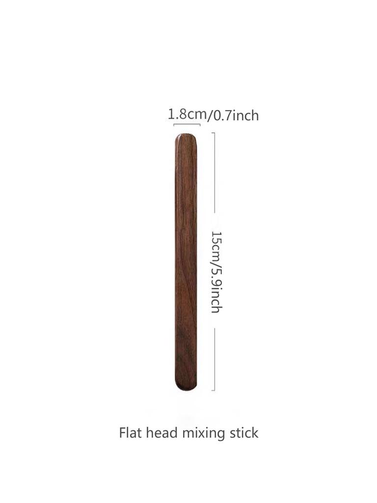 1pc/Coffee Stirrers,Walnut wood,Creative wooden spoon,Dessert mixing stick,Long handle mixing spoon