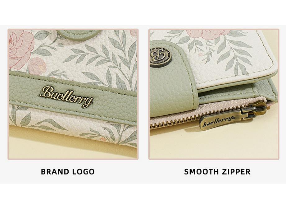 New Women's Korean Style Anime Short Wallet with Multi-Card Slots and Fashion Clasp