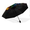 1PC electric guitar Umbrella Portable Folding Umbrella Iron Frame Hole Bone Structure Outdoor Home Umbrella A14