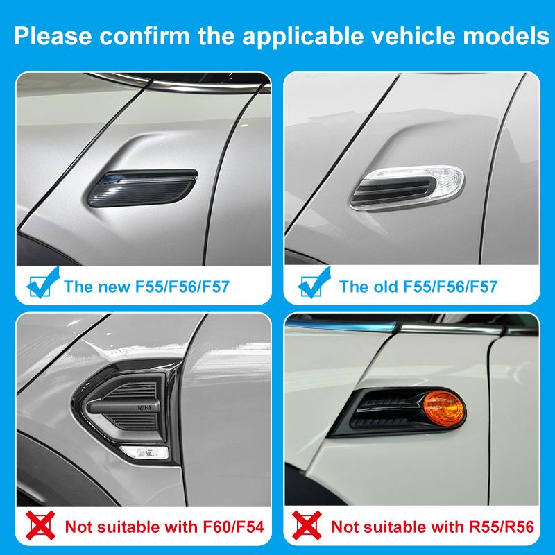 For BMW MiNi F56/55 Decorative Stickers Mini Cooper F56/55 Turn Signal Stickers Modification Interior Stickers