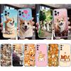RE20 Niedlicher Corgi Hund Transparente Handyhülle für Motorola Moto G7 G8 G9 G84 G85 G73 G24 G15 Z2 Play Power Plus