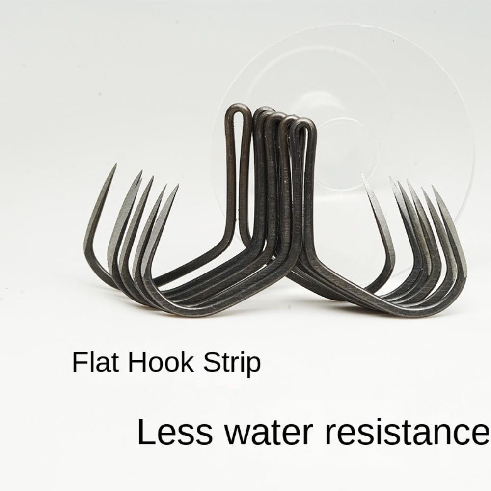 10pcs High Carbon Steel Butterfly Hook Duple Hooks Strong Anchor Hook  Tackle Accessorie