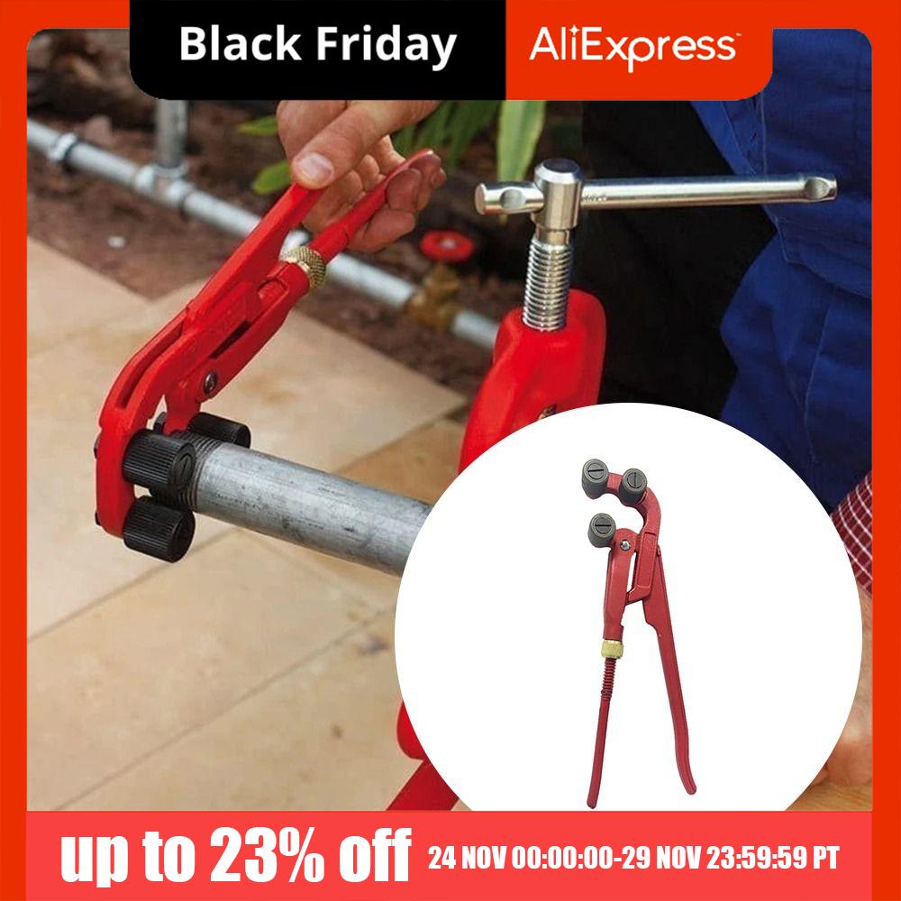 Fix Damaged Threads Manual Pipe Threader Tools Multi-Purpose Non-Slip Pipeline Processing Wrench Pressure Roller Sleeve rosso