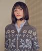 MELLY&ROSE Rose Cowitchan Zip-Up Knit Blouson (310252)_Gray