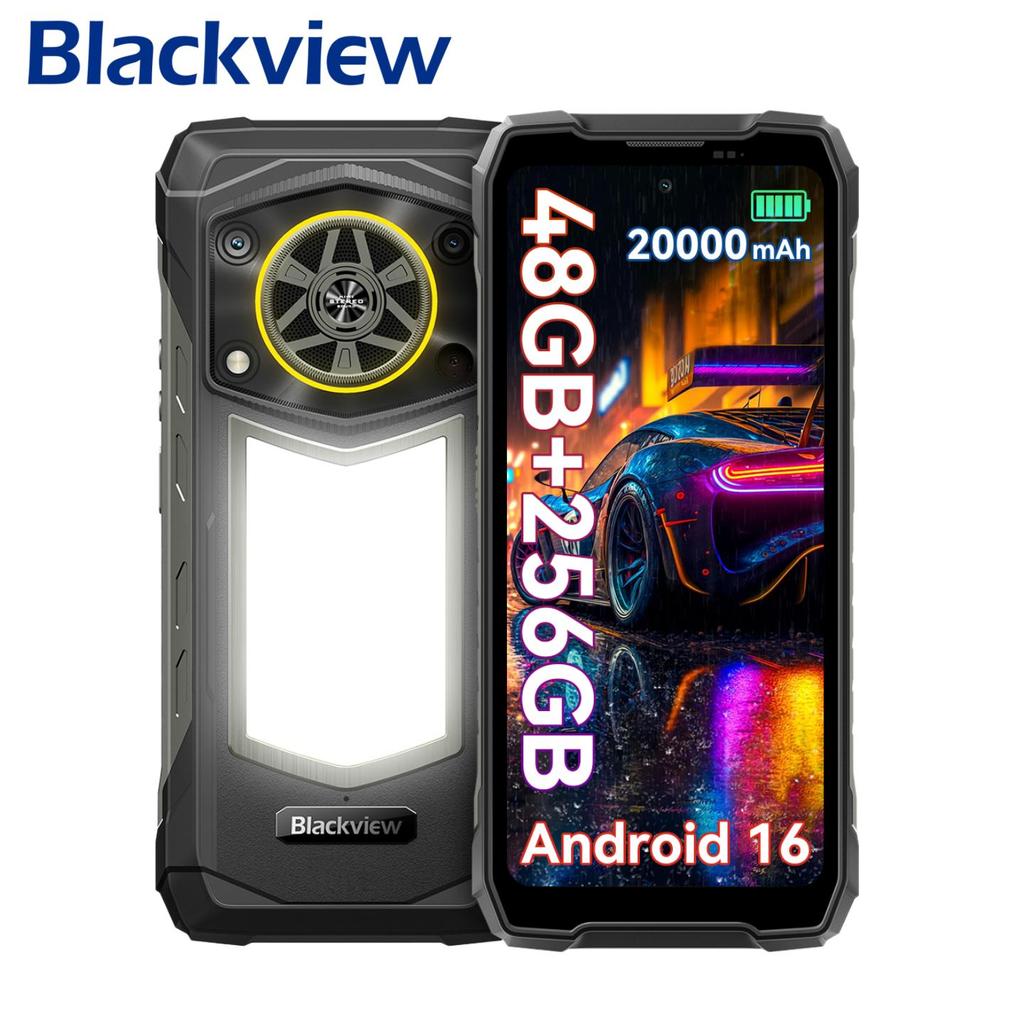 Blackview ROCK 5 Outdoor Smartphone 48GB+256GB 6,78" Android 16 Handy NFC 108MP Telephone