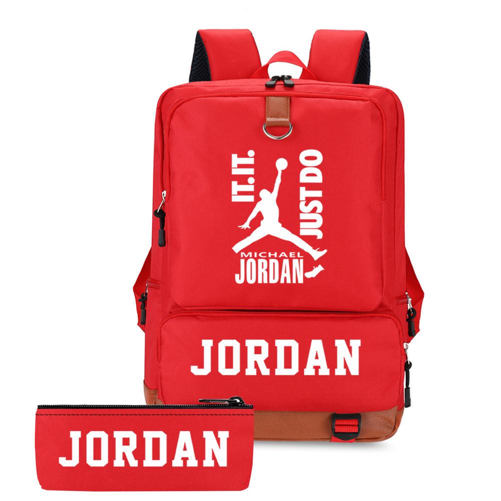 Basketball Star Print Backpack Set, Large‑Capacity