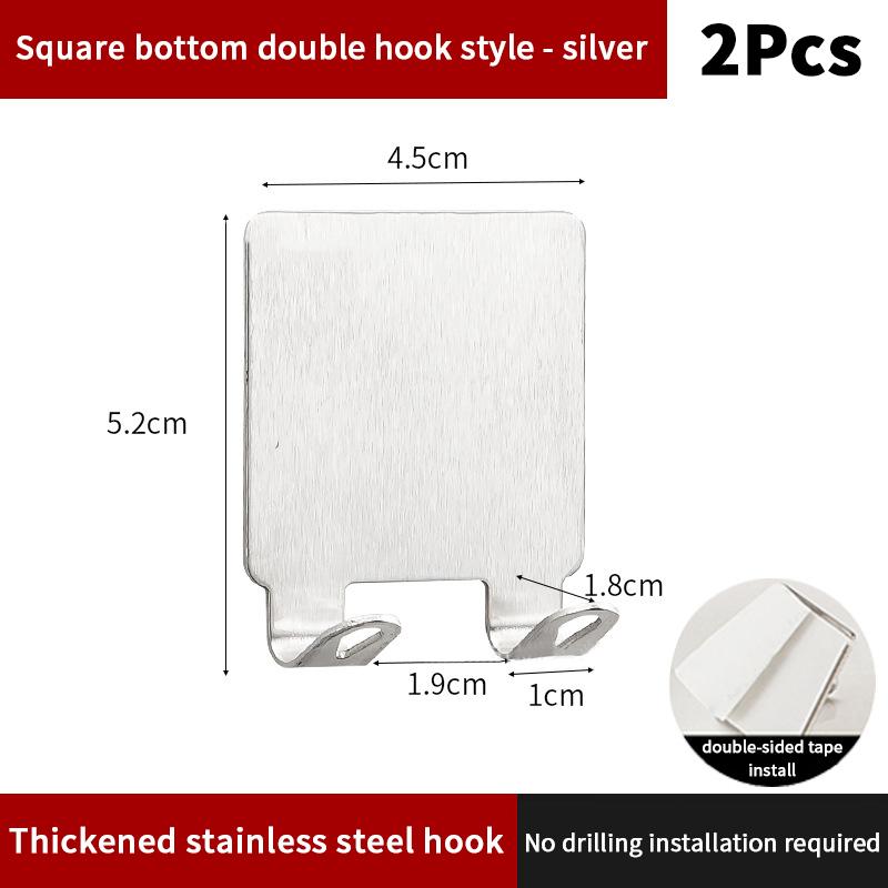 

2Pcs Shower Hook Adhesive Razor Holder Wall Mounted Bathroom For Rack Shaver Shaving Holder Black Plastic Hook