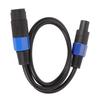 Professional Speaker Cable 3.3ft Long PVC Male Female Quick Twist Lock Amplifier Connection Cord for Amplifier Monitor