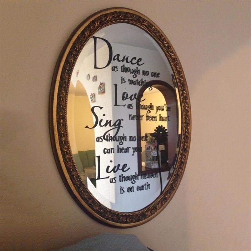 Dance Love Sing Live Quotes Wall Decals Pvc Wall Stickers Home Decor Bedroom Diy Wall Art Flower Poster Mural