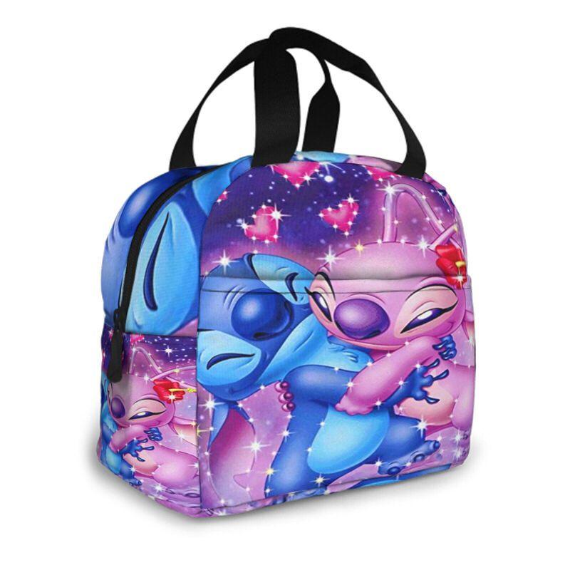 Lilo Stitch Insulated Lunch Bag For Kids School Waterproof Wear-resistant And Dirt-proof
