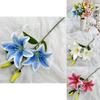 Premium Fake Lily 2head Indoor Arrangement With Stylish Touch For Event Decor And Photo Props