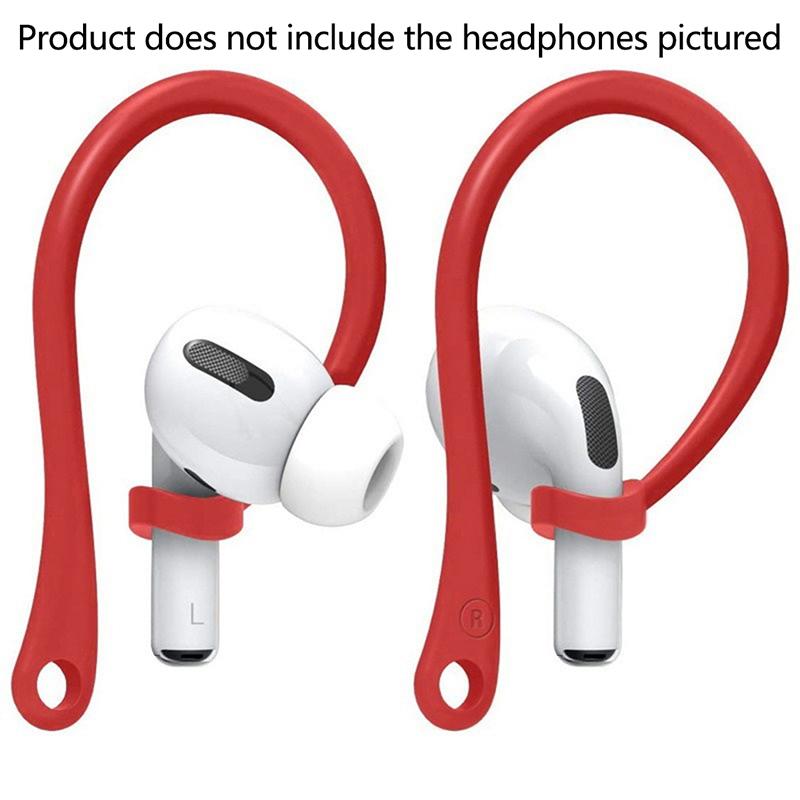 1Pair Anti-Lost Earhook Eartips Secure Fit Silicone Wireless Earphone Protective Accessories Holders For Apple Airpods 1 2 3 Pro