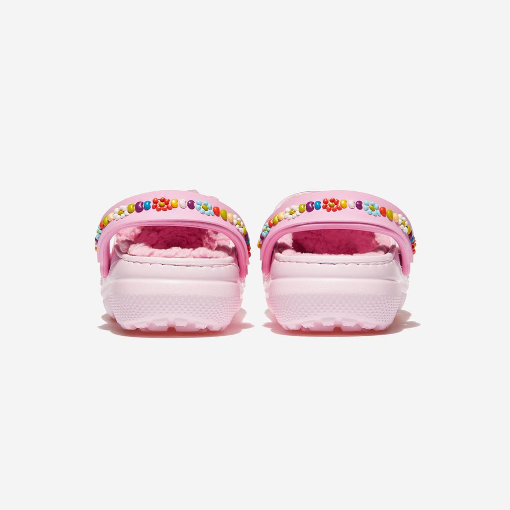 Crocs Classic Lined Daisy Clog Toddler [CRS211635-PINK MILK]