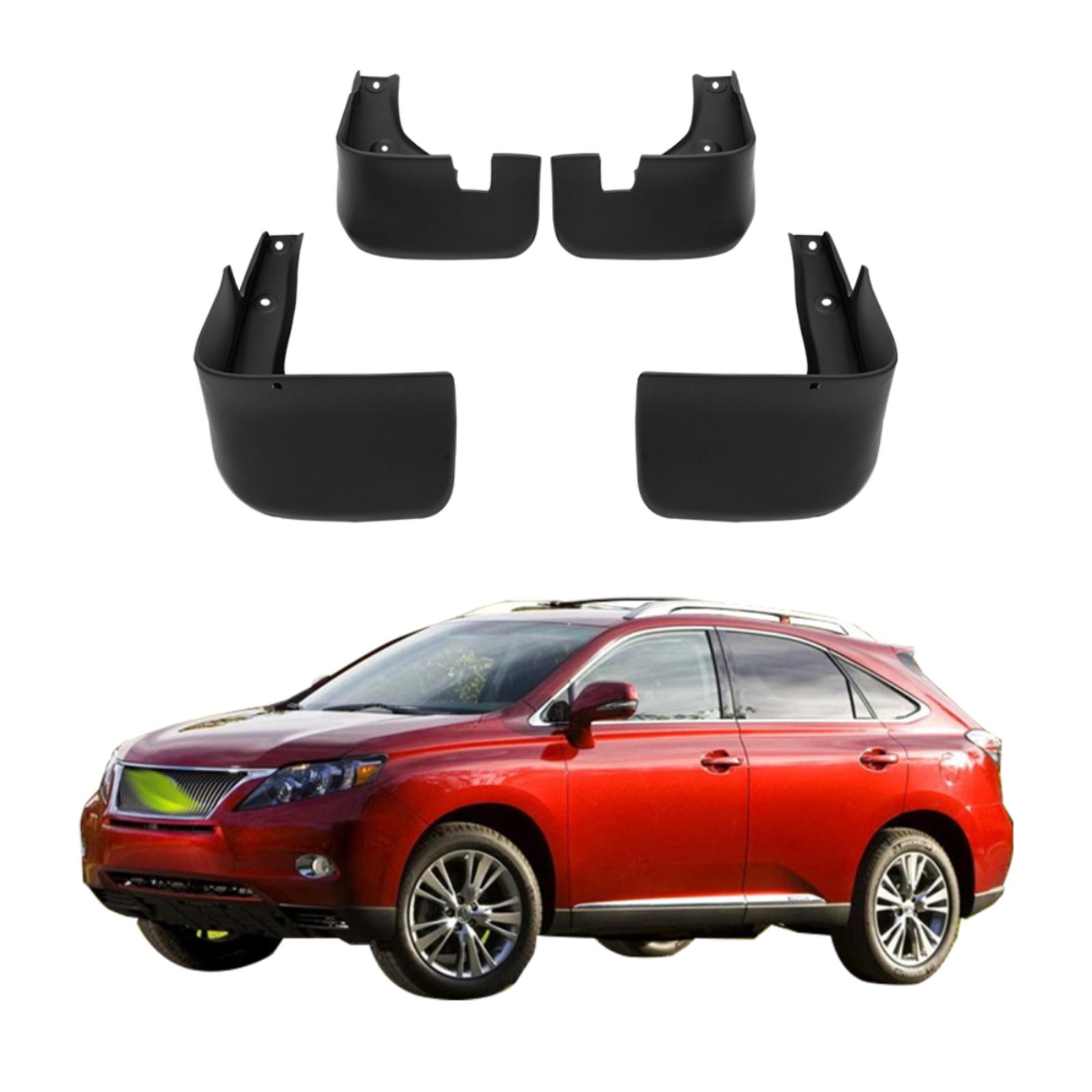 

4PCS Car Mud flaps Splash Guards Mudguards Car Mud Flaps Compatible with Lexus RX330 RX300 RX400H 2004 2005 2006 2007 2008 2009 LK-01 чёрный