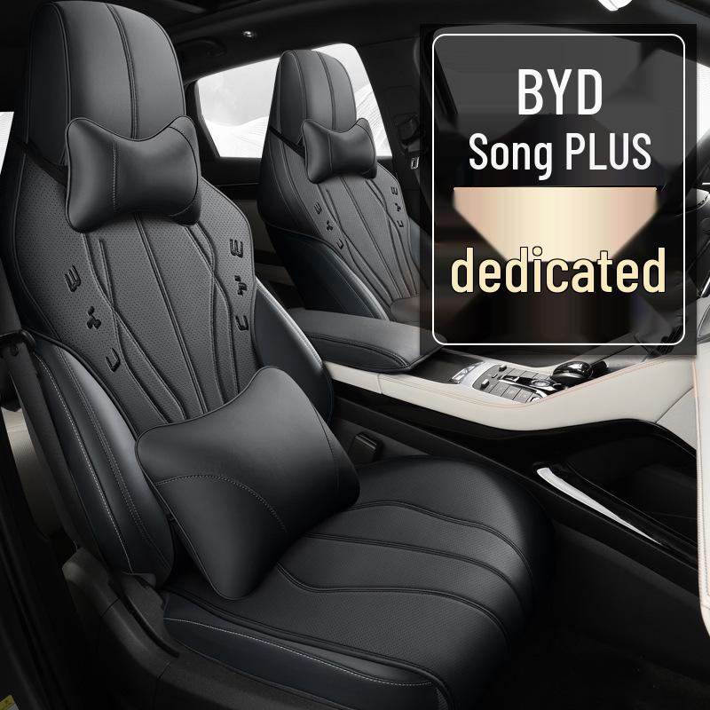 ZXS Leather Car Seat Cover Set for BYD Song PLUS (Narrow Version) - Four Seasons Cushion Pads