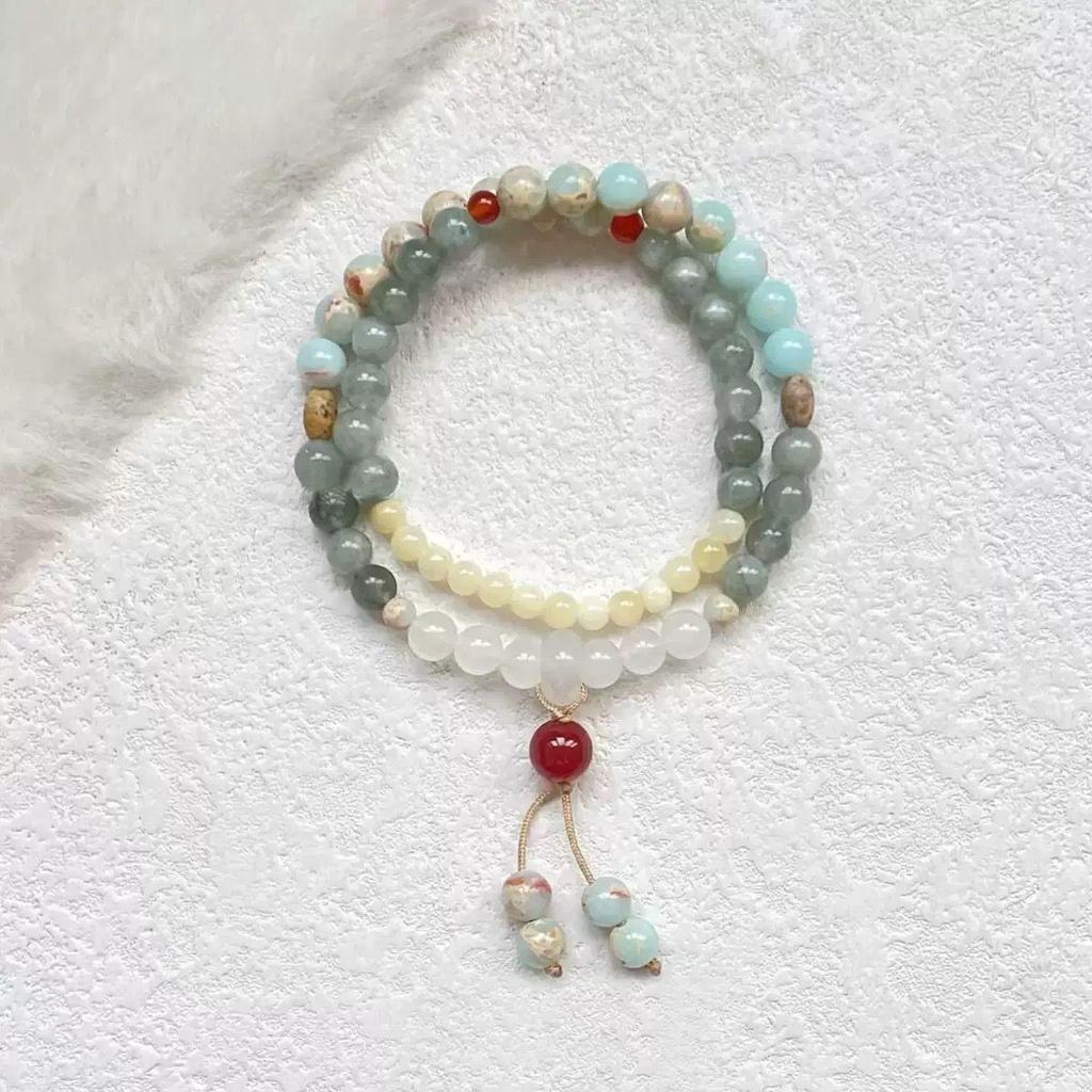 Retro Chinese Bamboo Beaded Bracelet - High-End Bestie Gift