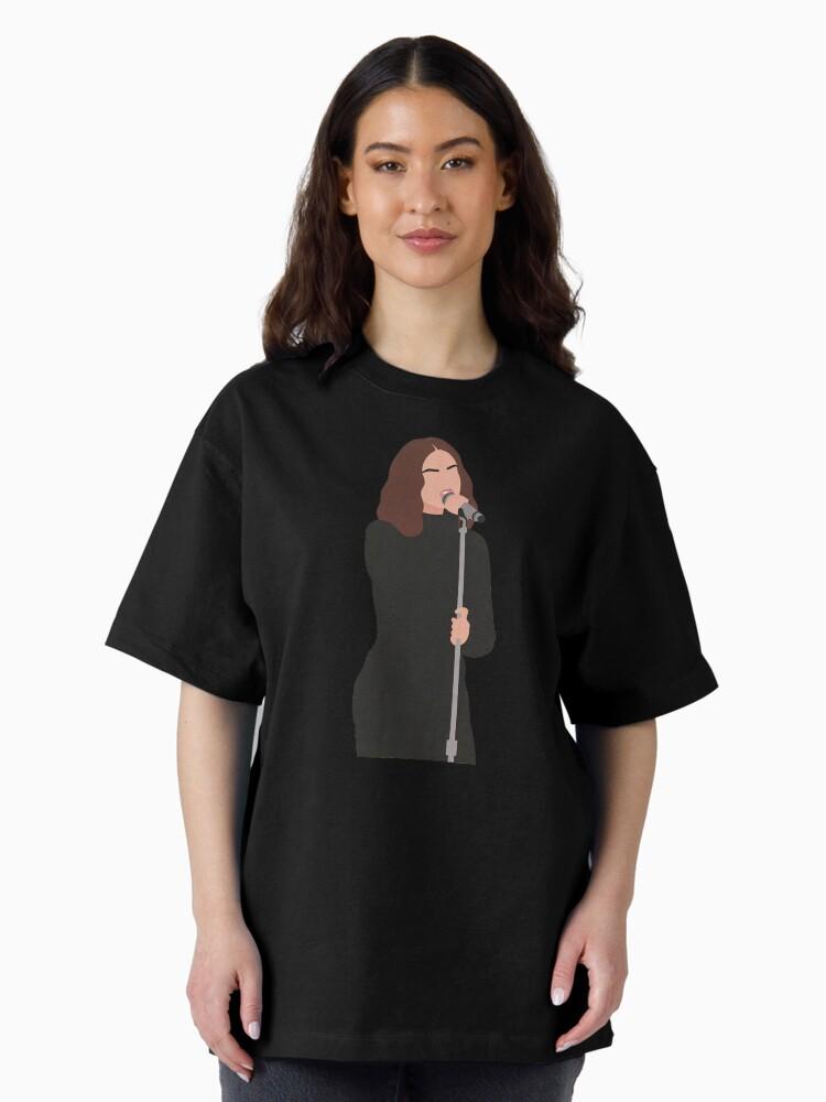 Selena Gomez Lineless Illustration Oversized T-Shirt