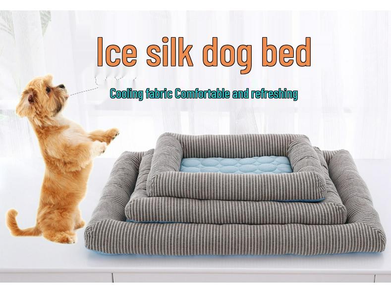 Cooling Ice Silk Mat Cat & Dog Bed for Summer