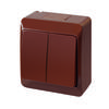 Candle Switch, Surface-mounted, IP44, Bronze, HERMES