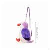 Soft Crossbody Bag FuzzyAvian Novelty Stuffed Animal Purse for Girls, Teens, Casual Outings,