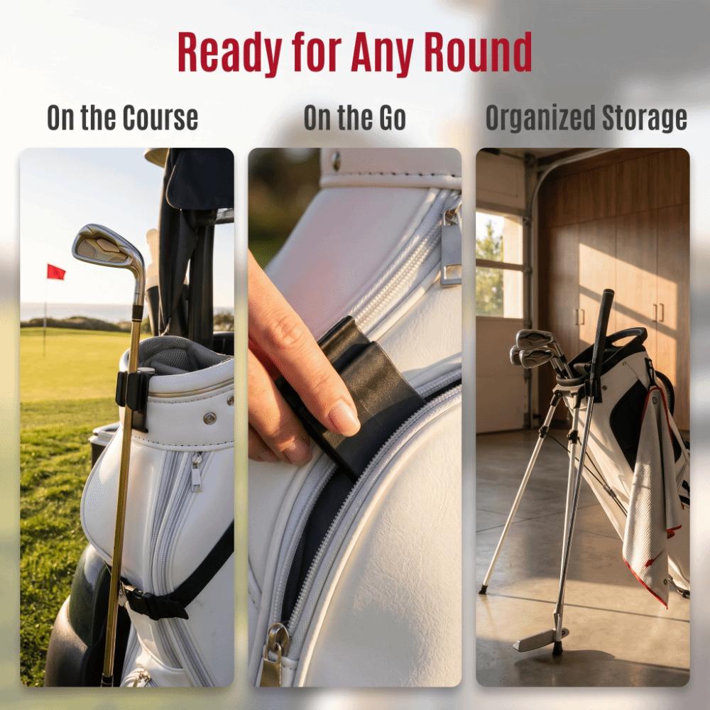 14PCS Clip-On Mount Golf Club Holder Compact Design Golf Bag Clip Iron Holder Golf Bag Storage