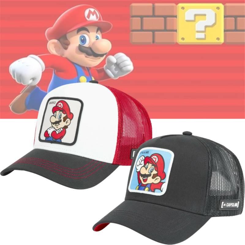 Mario Cartoon Baseball Cap Breathable Hip-hop Duck Tongue Cap For Summer