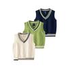Spring and Autumn Preppy Style Sweater Sleeveless Waistcoat Children's Clothing