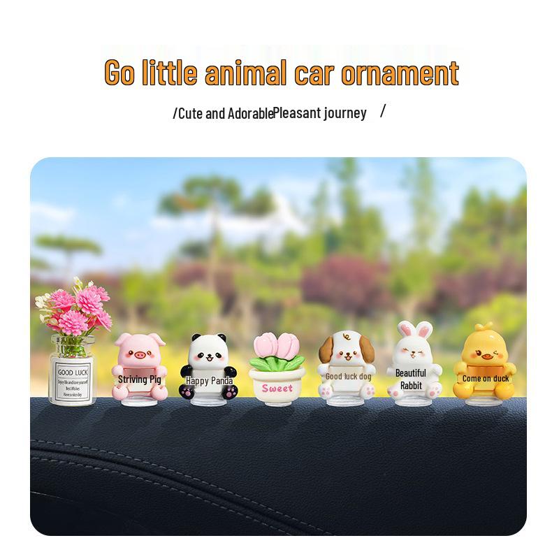 Little Animal Electric Car Console Ornament – Cute Car Accessory
