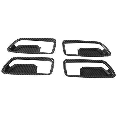 1 Set New Door Handle Button Decoration Sticker forToyota 20 Corolla Cross Interior Handle Carbon Fibre Refit