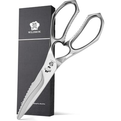 WILDMOK Kitchen Scissors - Heavy Duty 8.8 Inch Multi-function Stainless Steel Shears, Ultra Sharp All Purpose Scissors