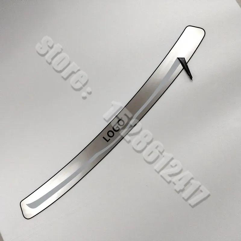 For Volvo V60 2012-2018 Stainless Steel Rear Bumper Protector Sill Trunk Rear Guard Tread Plate Trim Car Styling